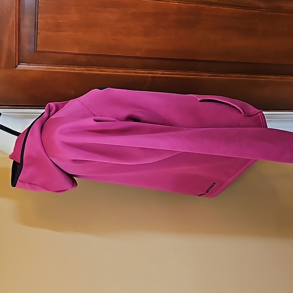 UNDER ARMOUR HOODIE SWEATSHIRT PURPLE BLACK MEDIUM ATHLETIC UA - Picture 11 of 12